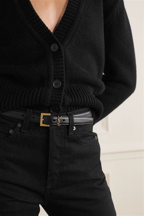 cassandre belt ysl|YSL leather belt.